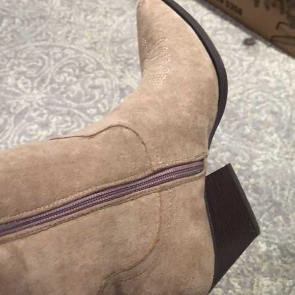 Krush cowboy boots western style fabric faux suede in 8.5 - Picture 7 of 12